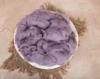 Wool Fluff , Lavender, Basket Stuffer, Photo Prop newborns