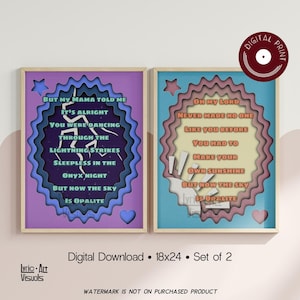 Set di poster Opalite – Illustrazioni 3D di rondoni in carta ritagliata per la cameretta dei bambini (Download digitale)