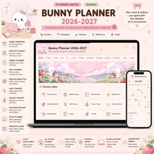 Häschen-Planer 2026-2027 | Kawaii Digital Web App (Version 1.0)