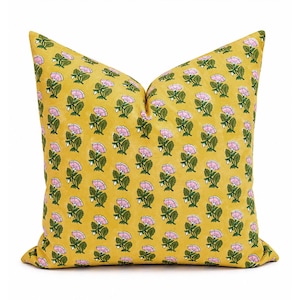 Mustard Yellow Throw Pillow Cover, Textured Woven Boucle Decorative Cushion