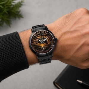 Semper Fi Huey Gunship Militair Erfgoed Horloge Vietnam Veteraan Tribute Uurwerk Marine Corps Luchtvaart Cadeau