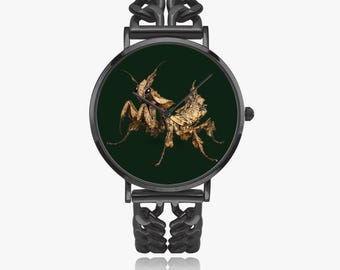 Ghost Mantis Schattenwald Uhr Exotische Mantis Armbanduhr Dark Forest Natur Uhr Insekt Liebhaber Uhr Geschenk