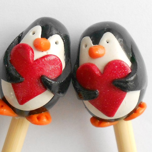 Penguin Knitting Needles