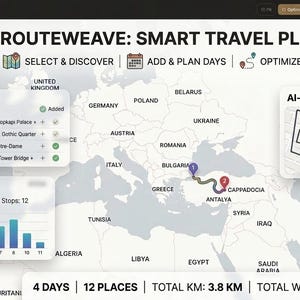 Webbapp för interaktiv reseplanerare och ruttoptimerare