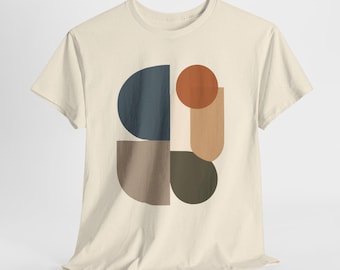 Modernist Portal T-Shirt | Abstrakte Bauhaus Landschaft | Sand & Natur Tee
