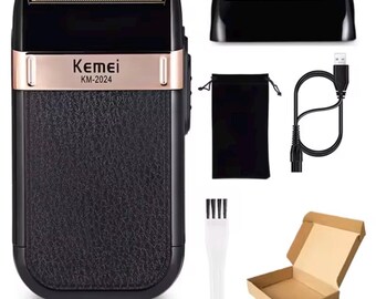 Kemei KM-2024 Rasoio potente barba impermeabile