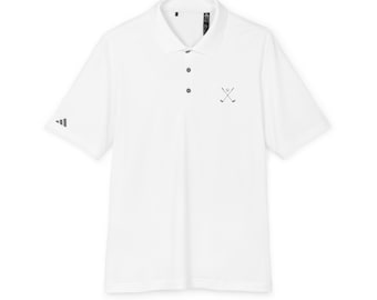 Camisa polo masculina de alto desempenho, respirável, com absorção de umidade e proteção UPF 50+, ideal para verão, golfe e uso casual no escritório.