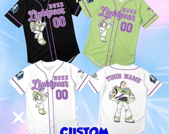 Personalised Disney Toddler Jersey | Customised Buzz Lightyear Kids Sport Top | Unique Infancy Birthday Clothes | Retro Character Wear