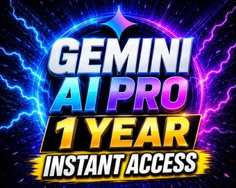 Gemini AI Pro 1 Jahr Vollzugang | Sofortige digitale Lieferung