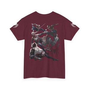スパイダーマンTシャツ｜スーパーヒーローTシャツ｜コミックスパイダーヒーローグラフィックTシャツ｜男の子へのギフト 画像 9
