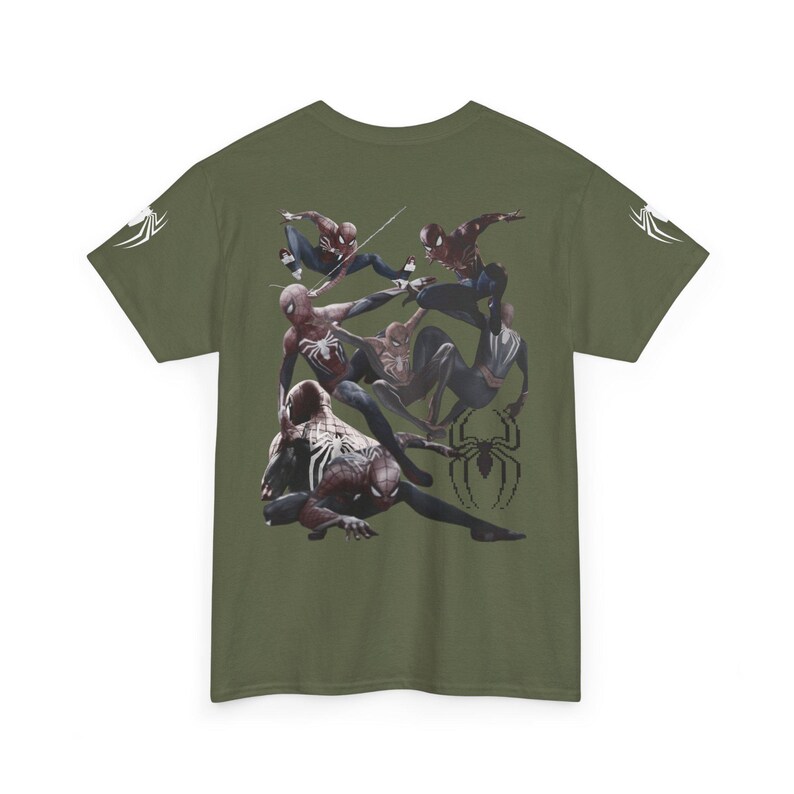 スパイダーマンTシャツ｜スーパーヒーローTシャツ｜コミックスパイダーヒーローグラフィックTシャツ｜男の子へのギフト 画像 13