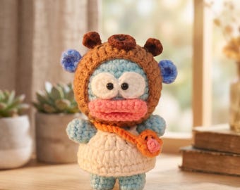 Handmade Crochet Plushie, Kawaii Amigurumi Doll, Anime Inspired Toy, Cute Desk Buddy, Gift for Her, Nursery Decor, Birthday Gifts