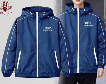 BTS Kpop Global Idol Music Band Jin Keep Swimming Live Concert Tour Blue Bomber Jacket, Classic Musician Cosplay Costume Outerwear