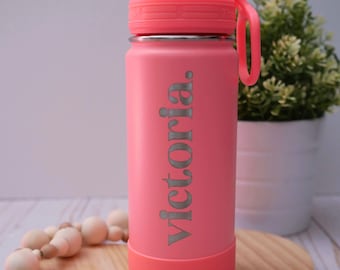 Personalized Stainless Steel Wine Tumbler | Laser Engraved Name Drinkware