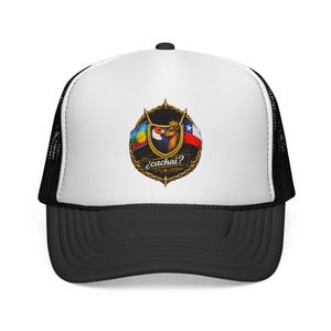 Chile Mapuche Pride Trucker Cap - ¿Cachai? Patriotic Heritage Hat - Chilean  Mapuche Flag Snapback