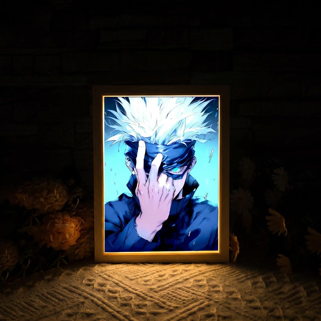 Gojo Led Sign Jujutsu Kaisen Gojo LED Lamp, Anime Manga Frame Light, Satoru Gojo Room ...