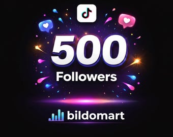 Aumento di 500 follower su TikTok / Pubblico organico / Per creatori di contenuti / Nessun follower automatico