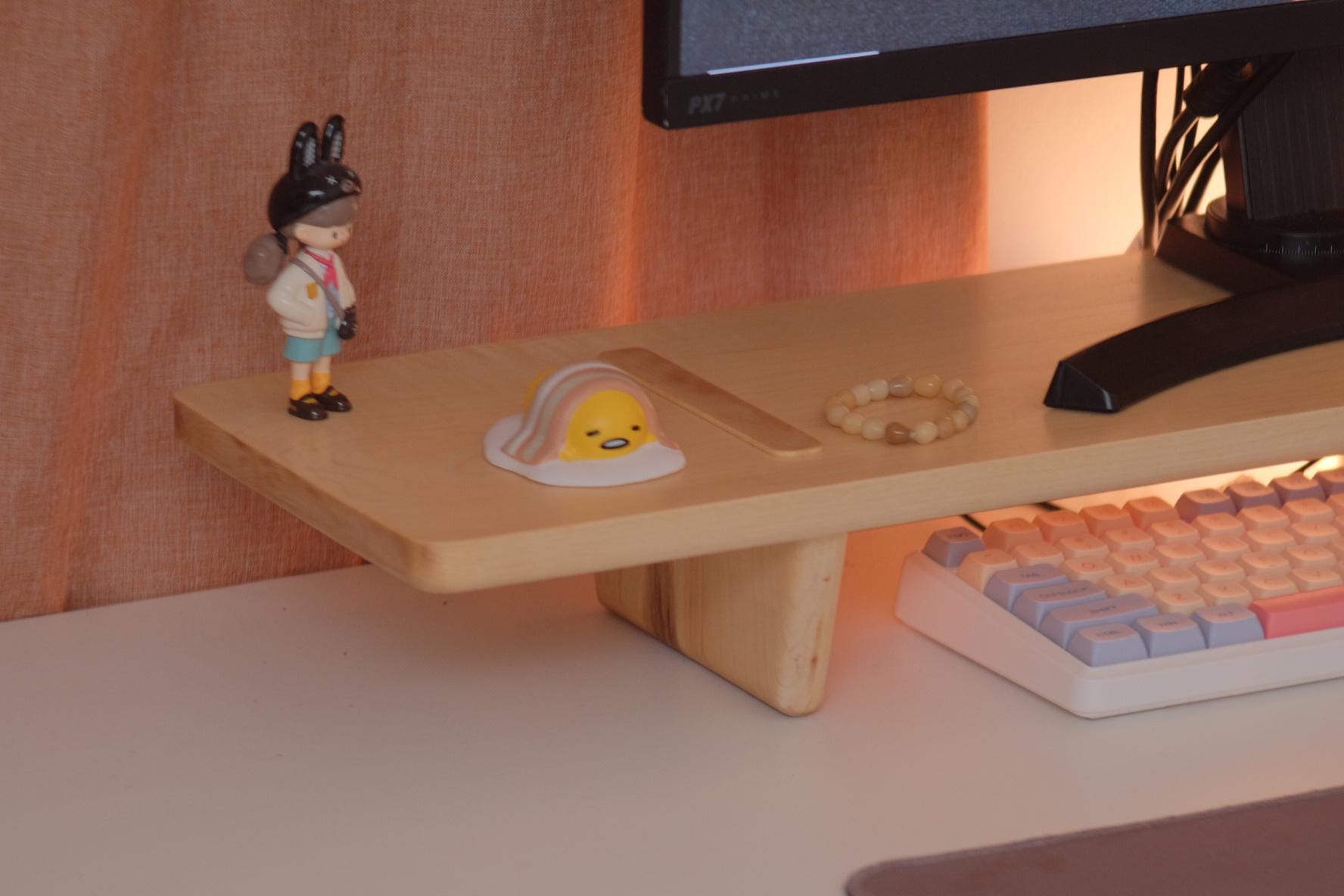 Custom Hardwood Monitor Riser - Etsy