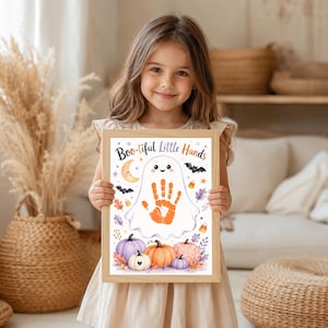 pumpkin handprint, spider web handprint, halloween boo handprint, boo handprint printable, halloween handprint spider, halloween bat handprint, halloween footprint keepsake, halloween hand foot art, halloween baby keepsake, october kids crafts, preschool keepsake, classroom printable, fall craft