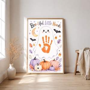 halloween handprint card, halloween baby handprint, halloween keepsake PDF, halloween handprint DIY, halloween handprint template, little pumpkin handprint, happy halloween handprint, 2026 halloween handprint, first halloween keepsake, halloween baby printable, october craft kids, fall handprint craft, toddler keepsake