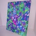 Painting of Geckos , Abstract Style Artwork of Purple and Green Geckos ...