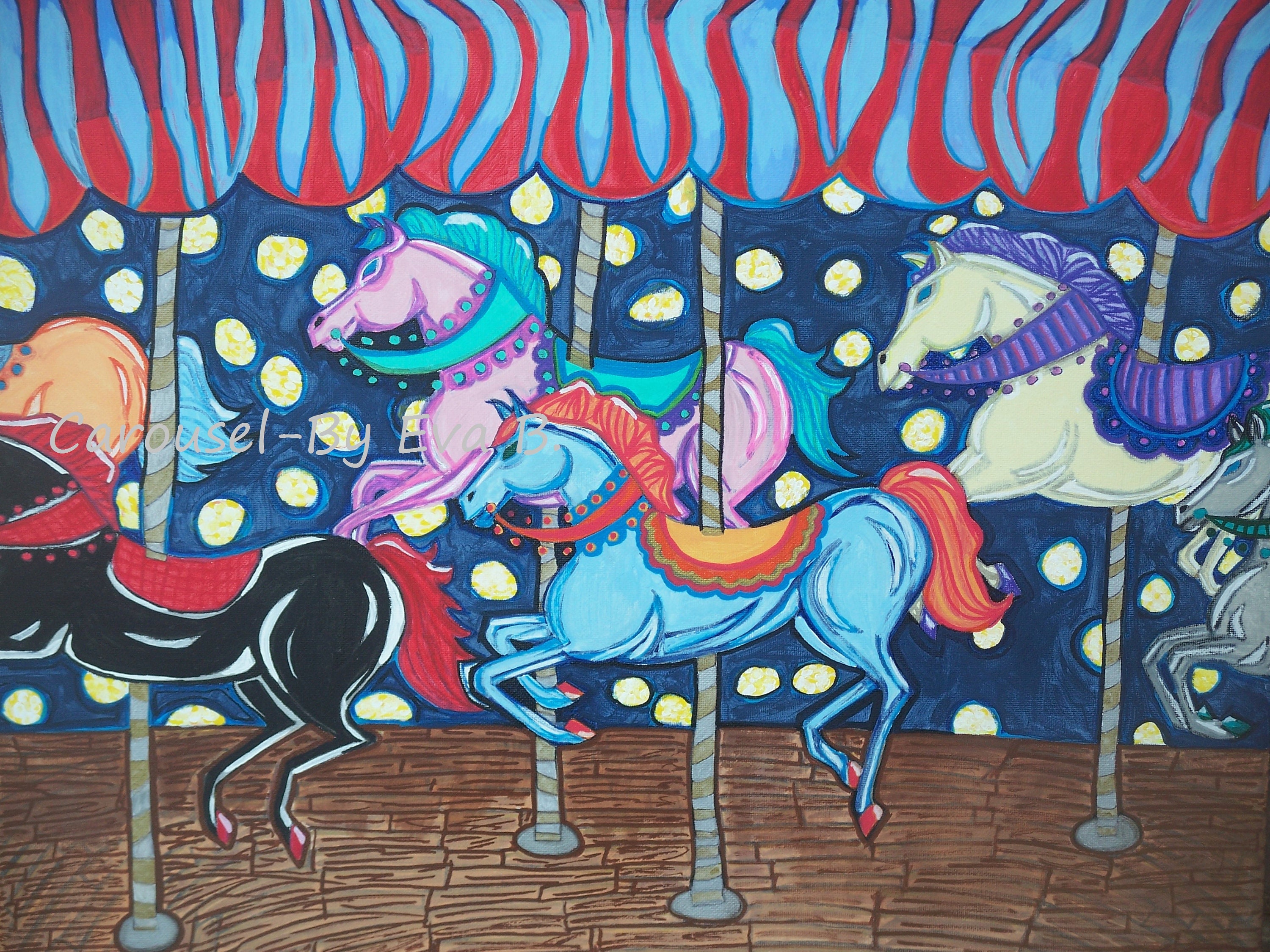 Acrylic Paint Set Carousel