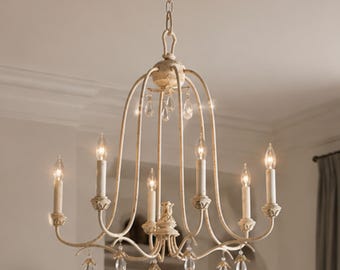 Retro inspired Candle Chandelier, Mid-Century Elegant Ceiling Light, lighting fixture for home, dining, office, Light fixture for home,