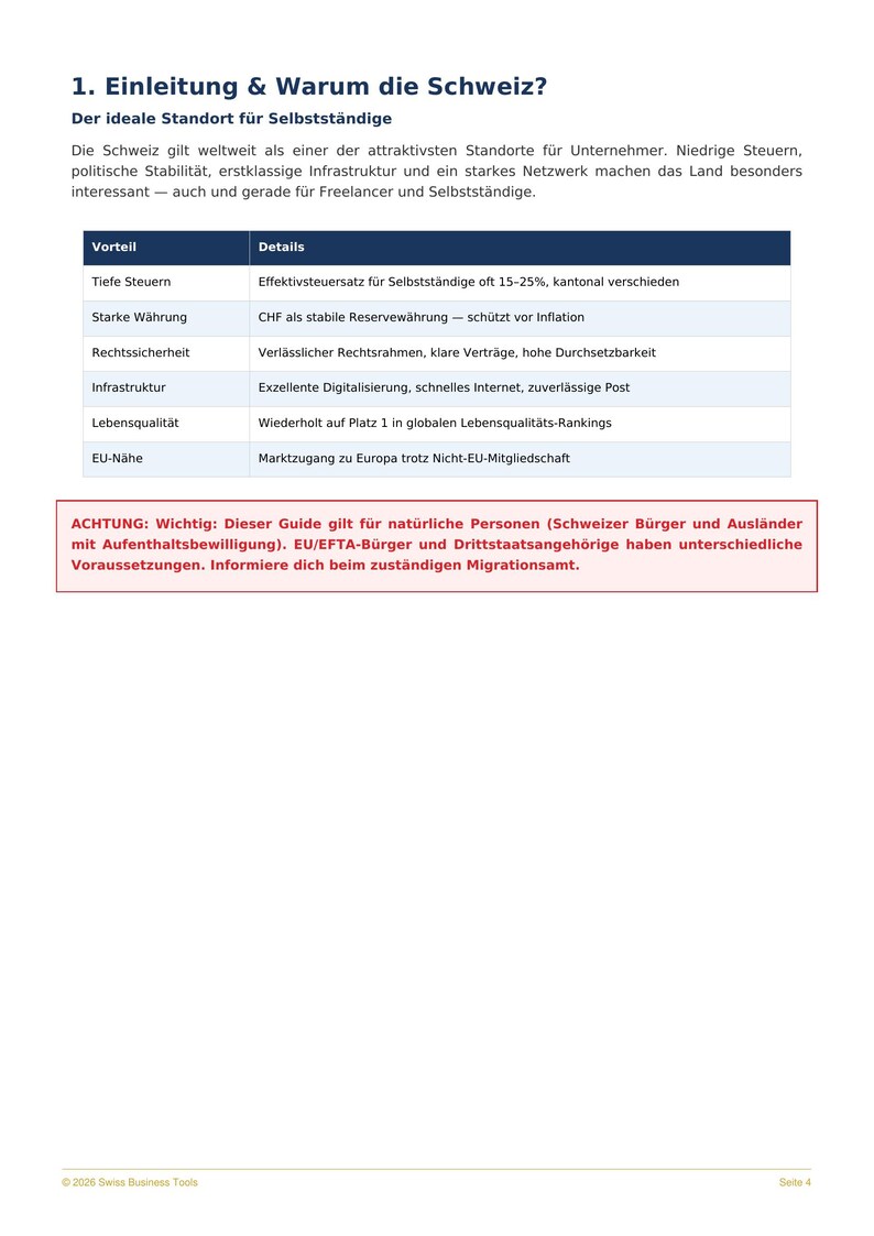 Firma gründen Schweiz 2026 Checkliste | GmbH & Einzelfirma Guide | 17 Seiten PDF image 2