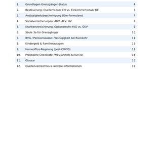 Grenzgänger Steuerguide Deutschland Schweiz 2026 PDF Liste de contrôle Quellensteuer DBA Ausweis G image 2