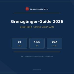 Grenzgänger Steuerguide Deutschland Schweiz 2026 PDF Liste de contrôle Quellensteuer DBA Ausweis G image 1