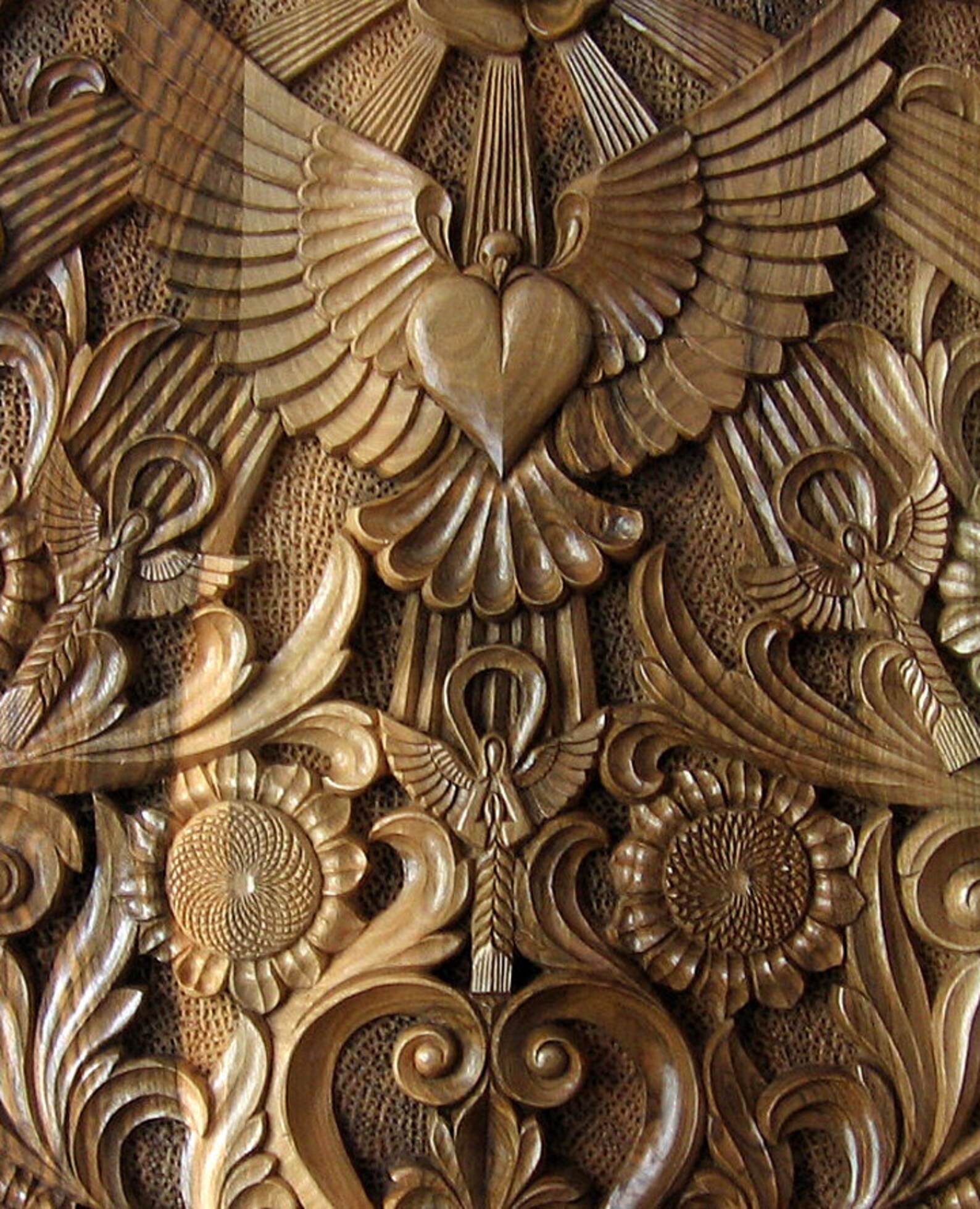 Rectangular Hand Carved Wall Panel Wood Carving TO BE Etsy