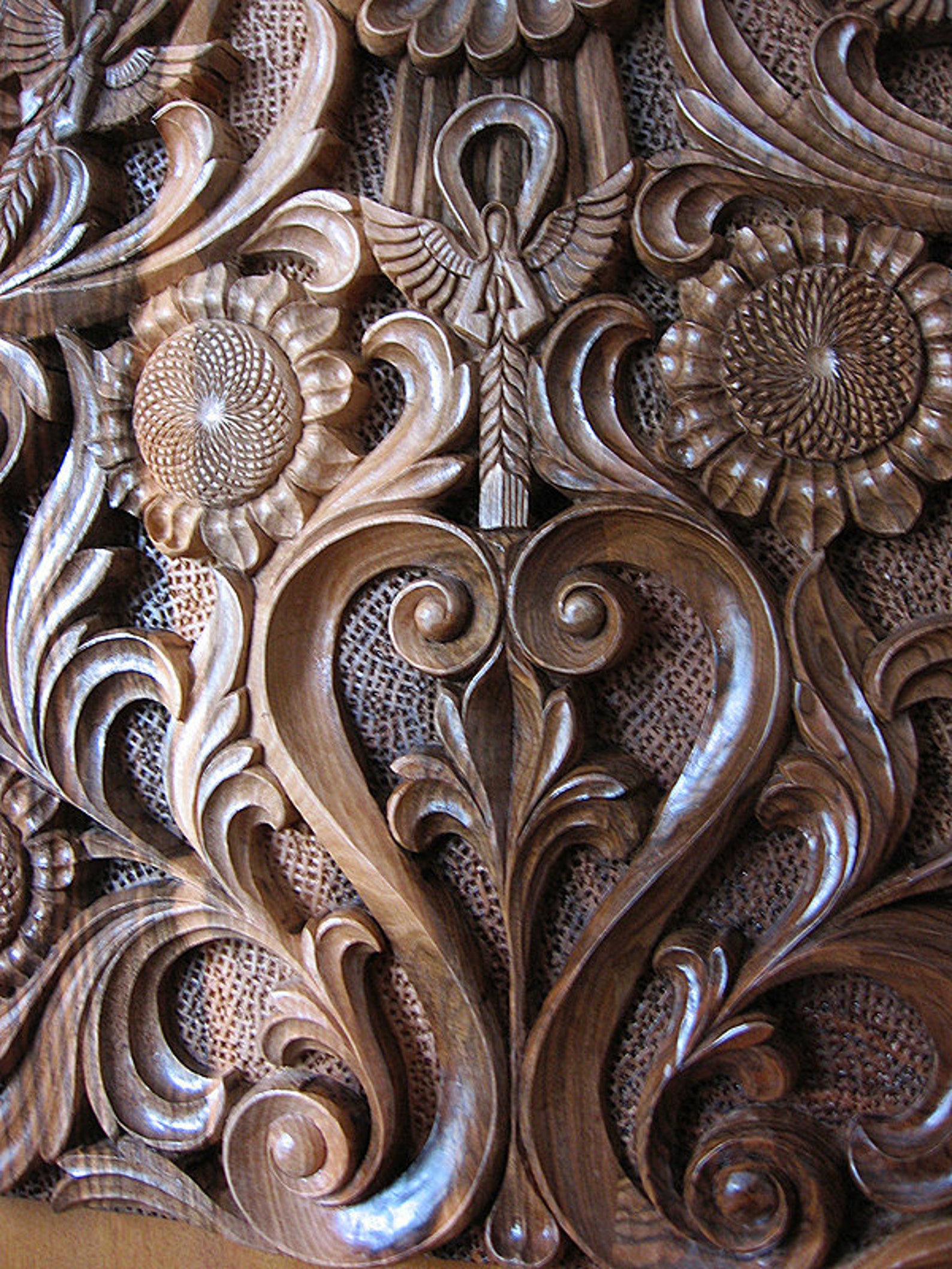 Rectangular Hand Carved Wall Panel Wood Carving TO BE Etsy