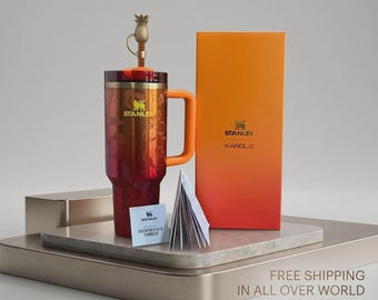 Stanley Style 40oz Tumbler Quencher H2.0 Stainless Steel Travel Mug Handle