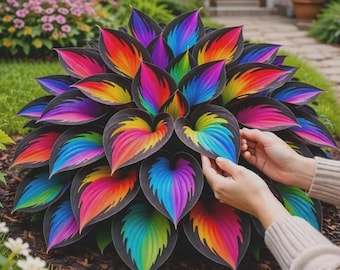 Rainbow Hosta Seeds – Perennial Shade Garden Plant, Ornamental Foliage, Easy Grow, Ideal for
