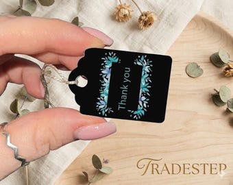 Custom Hang Tags: Personalized Logo Small Cards for Parties, Gifts, Weddings, Christmas