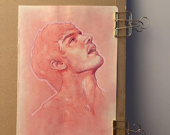 A4 Coloured Pencil Sketch of Brandon Cody
