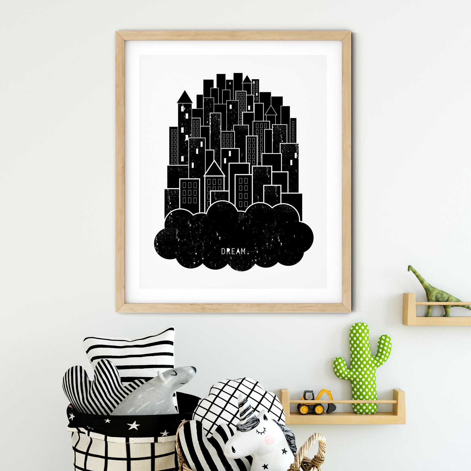 Kids Room Wall Art Dream Big Wall Art Nursery Wall Art Etsy