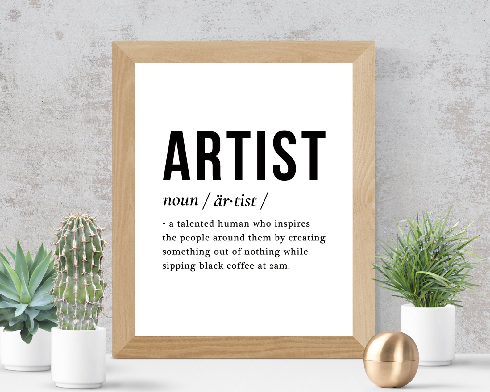 Artist Definition Definition Print Definition of Artist Etsy