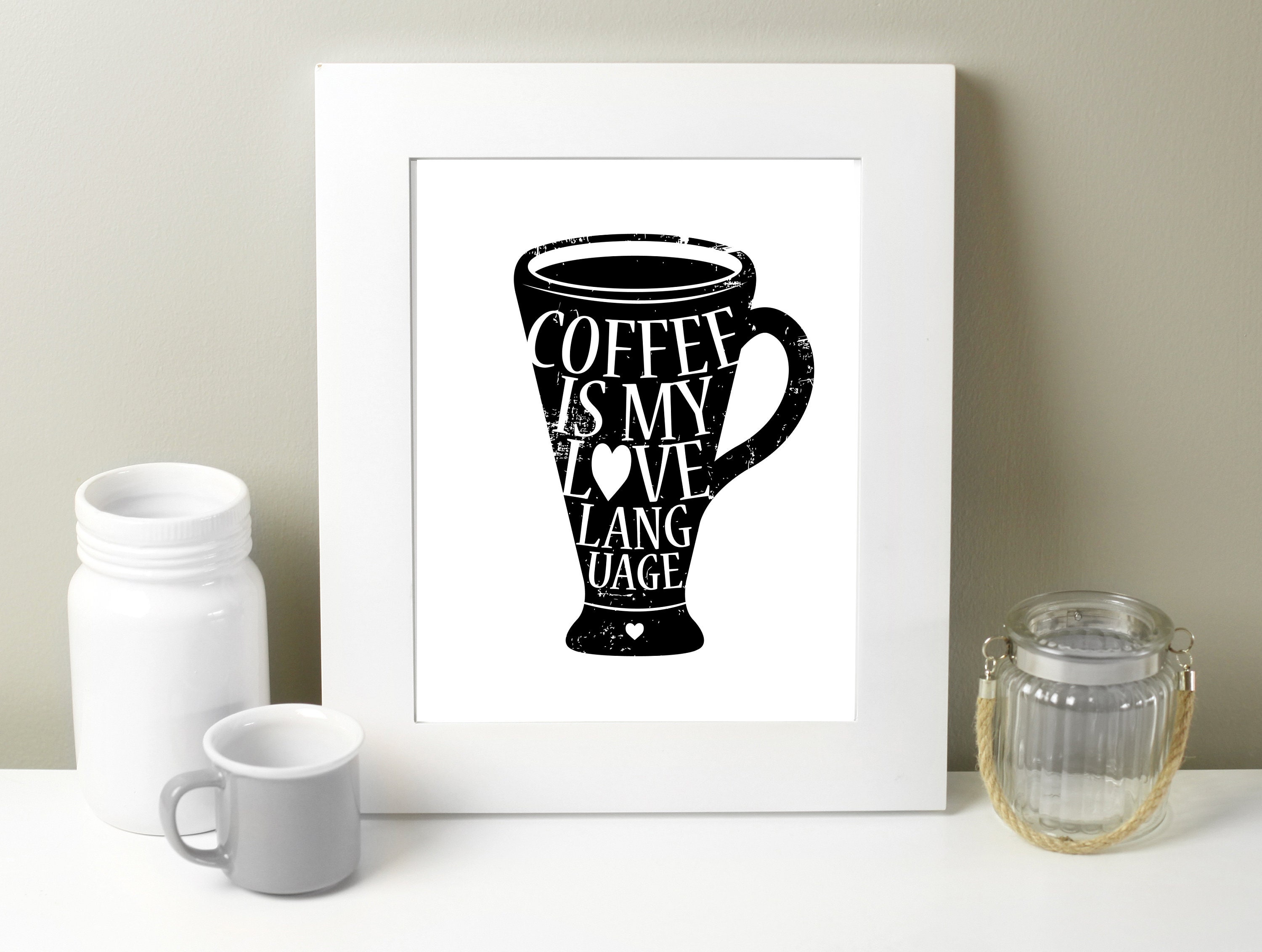Coffee Printable Gift for Her Mom Gift Coffee Lover Etsy