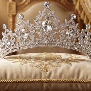 Crystal Princess Crown Tiara, Vintage Water Drop Bridal Headpiece, Rhinestone Wedding Prom Accessory