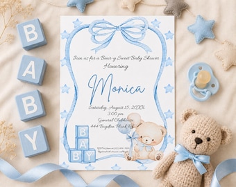 Teddy Bear Baby Shower Invitation