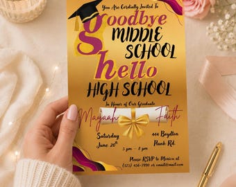 8th Grade Graduation Invitation