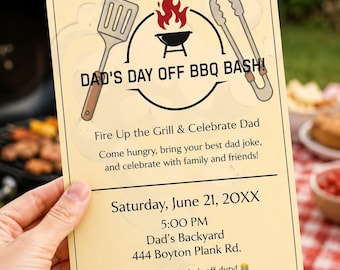 Father's Day BBQ Invitation