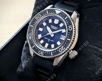 TITANIUM Automatic Diver SEA LORD Black Mod Watch 43mm Sapphire 24jewels
