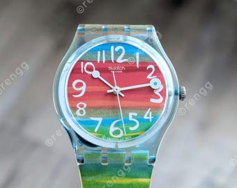 Colorful swatch fun fashion rainbow color fresh battery nostalgia