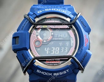 RARE Blue G-Shock MUDMAN Watch: Solar Powered, Twin Sensor, Negative Display