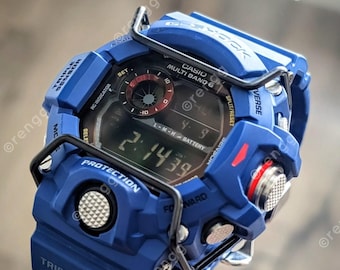 RARE Casio GW-9400NV-2 Navy Rangeman 2014 limited Blue GREAT Solar Multiband6