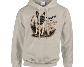 Sudadera clásica unisex con capucha | Regalo divertido para amantes del bulldog francés