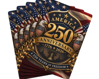America 250th Anniversary Poker Playing Cards | 1776 2026 Commemorative Deck, Excellent Gift!