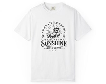 Sarcastic Sunshine Bear illustration T-shirt | Funny Text Tee